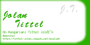 jolan tittel business card